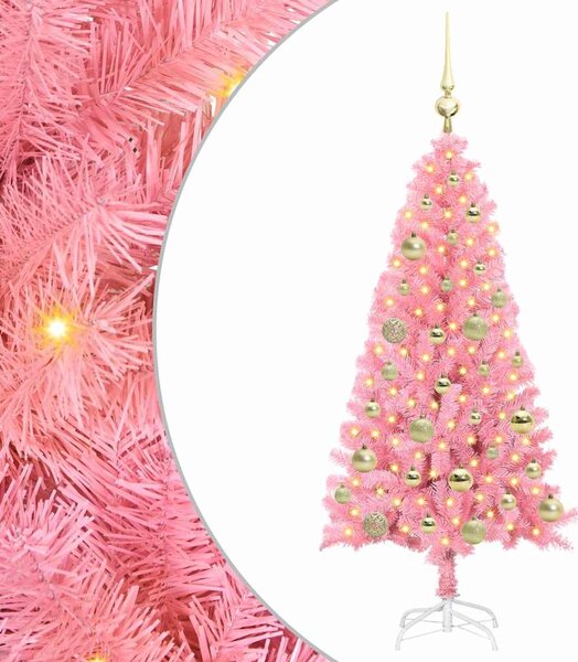 Vánoční stromeček Růžová 120 cm PVC 3396411