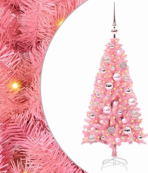 Vánoční stromeček Růžová 120 cm PVC 3396409