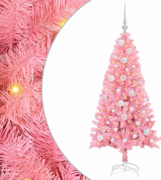 Vánoční stromeček Růžová 120 cm PVC 3396410
