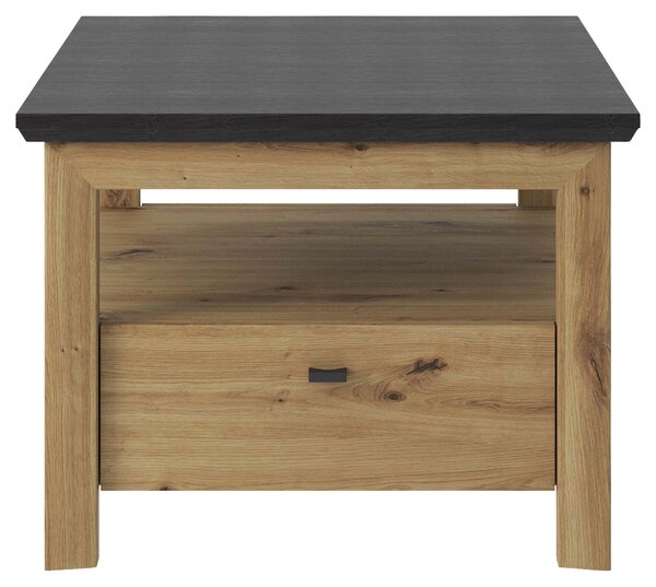 ODKLÁDACÍ STOLEK, tmavě šedá, dub artisan Hom`in - Odkládací stolky