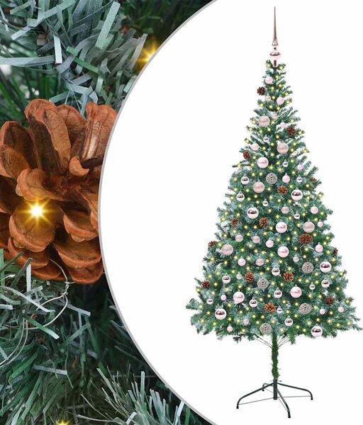Umělý vánoční stromeček s stojanem Zelená 210 cm PVC a Ocel 3396725
