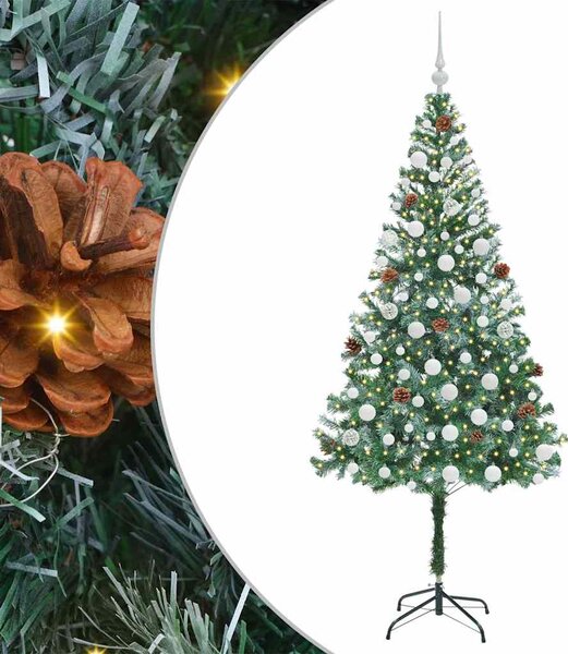 Umělý vánoční stromeček s stojanem Zelená 180 cm PVC a Ocel 3396717