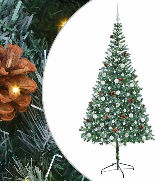 Umělý vánoční stromeček s stojanem Zelená 210 cm PVC a Ocel 3396726