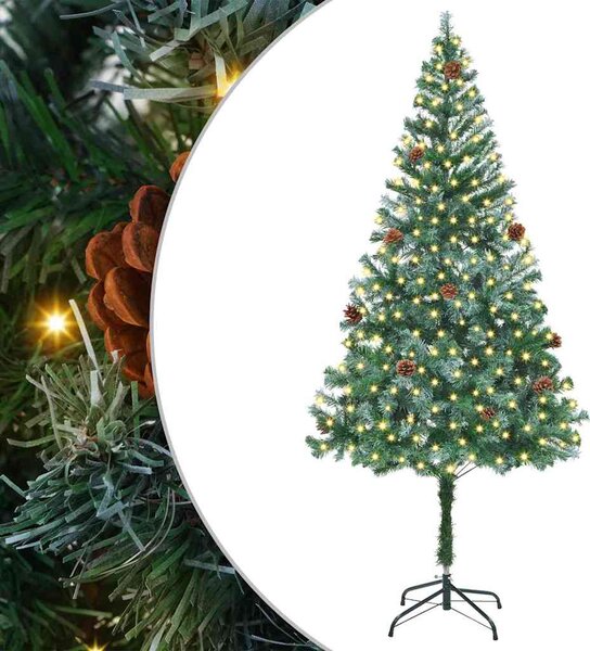 Umělý vánoční stromeček s stojanem Zelená 180 cm PVC a Ocel 3396710