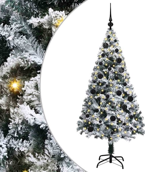 Umělý vánoční stromeček Bílá 150 cm PVC, ocel a plast 3396950