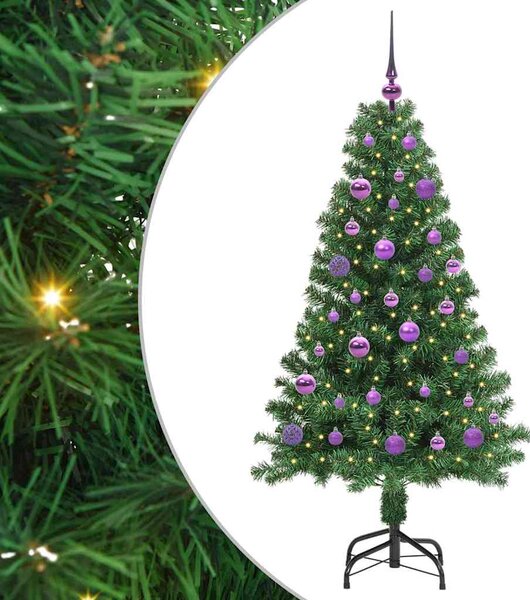 Umělý vánoční stromeček Zelená 150 cm PVC, ocel a plast 3396906