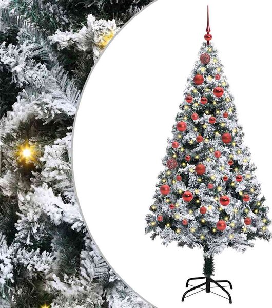 Umělý vánoční stromeček Bílá 150 cm PVC, ocel a plast 3396949