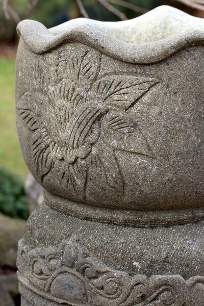 Květináč - hlava Buddha 100 cm