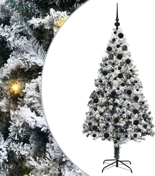 Umělý vánoční stromeček Bílá 180 cm PVC, ocel a plast 3396963