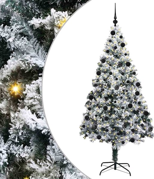 Umělý vánoční stromeček Bílá 210 cm PVC, ocel a plast 3396972