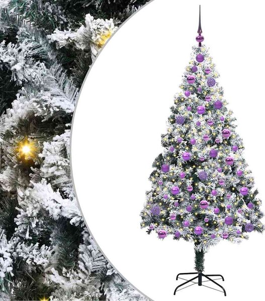 Umělý vánoční stromeček Bílá 180 cm PVC, ocel a plast 3396968