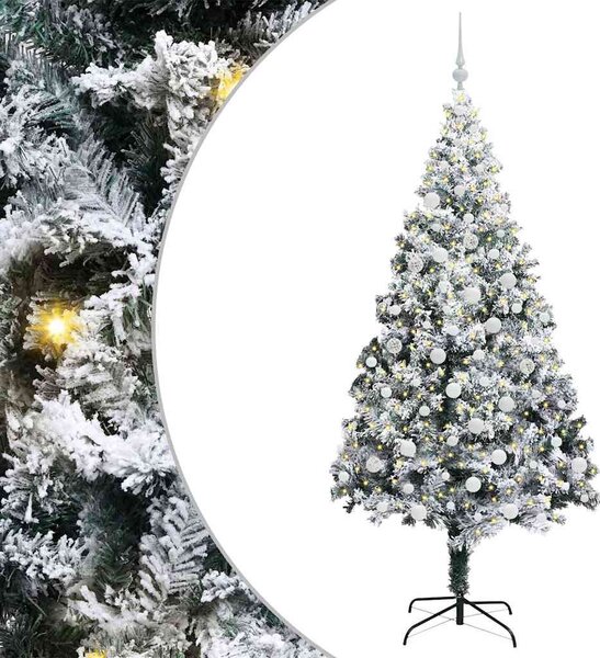 Umělý vánoční stromeček Bílá 180 cm PVC, ocel a plast 3396965