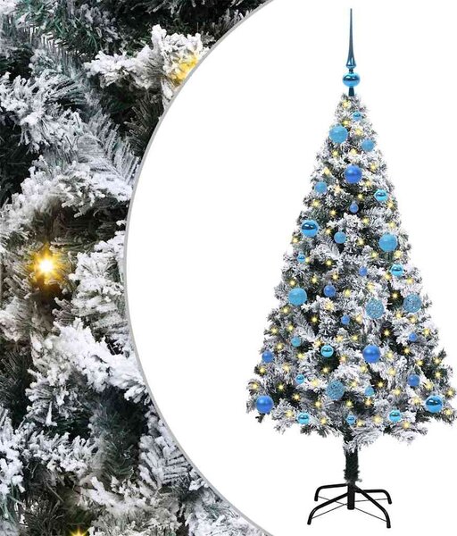 Umělý vánoční stromeček Bílá 150 cm PVC, ocel a plast 3396956