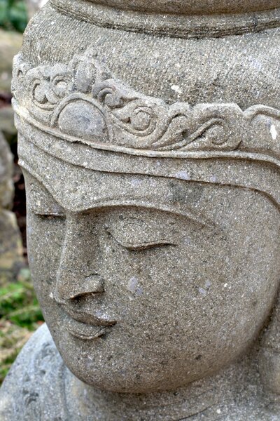 Květináč - hlava Buddha 100 cm