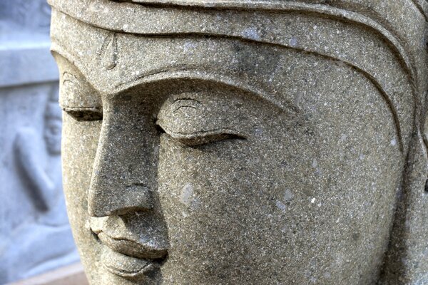 Květináč - hlava Buddha 100 cm