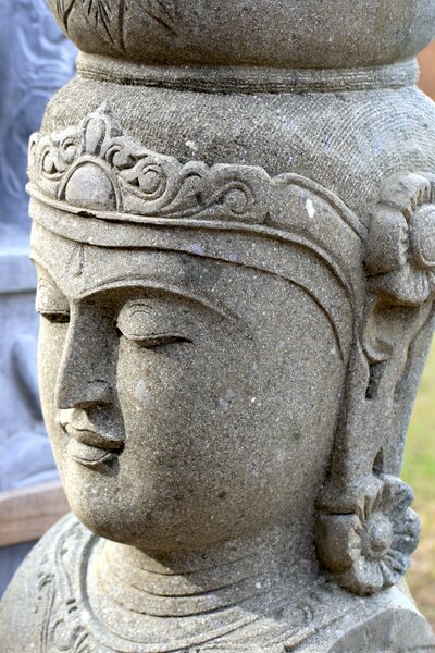 Květináč - hlava Buddha 100 cm