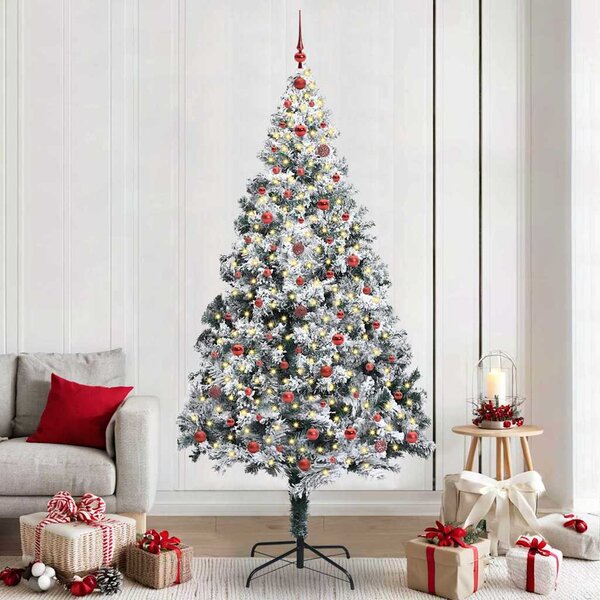Umělý vánoční stromeček Bílá 240 cm PVC, ocel a plast 3396980