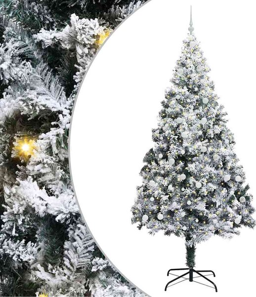 Umělý vánoční stromeček Bílá 240 cm PVC, ocel a plast 3396983