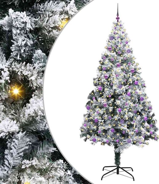 Umělý vánoční stromeček Bílá 240 cm PVC, ocel a plast 3396986