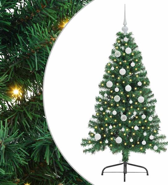 Umělý osvětlený vánoční stromeček Zelená 120 cm PVC 3396992