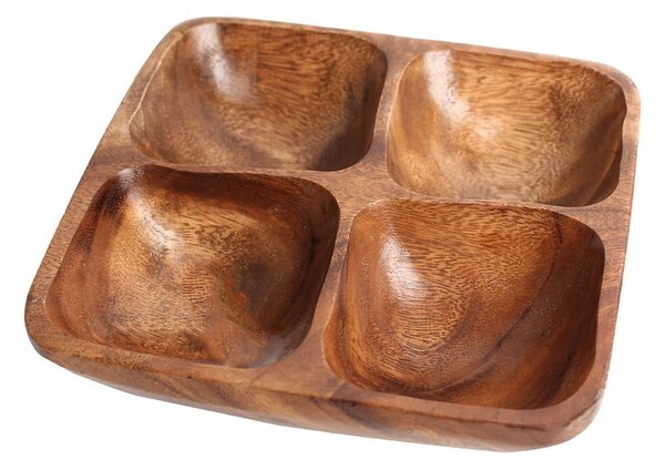 Hnědá dřevěná servírovací mísa Kora – Premier Housewares