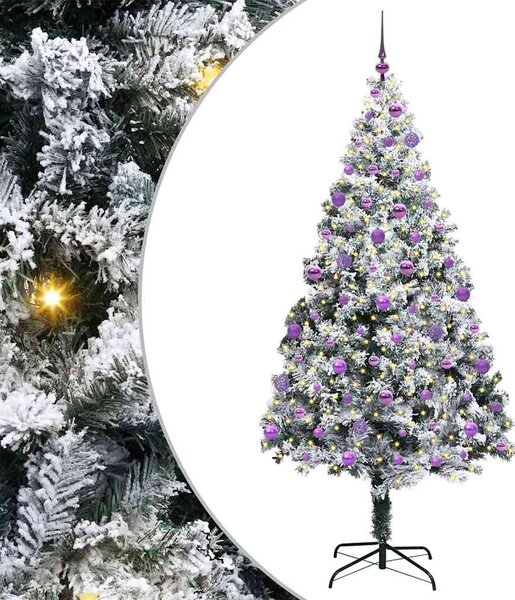 Umělý vánoční stromeček Bílá 210 cm PVC, ocel a plast 3396977