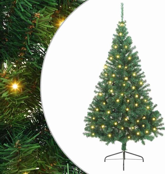 Umělý osvětlený vánoční stromeček Zelená 240 cm PVC 3397033
