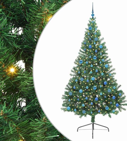 Umělý osvětlený vánoční stromeček Zelená 240 cm PVC 3397044