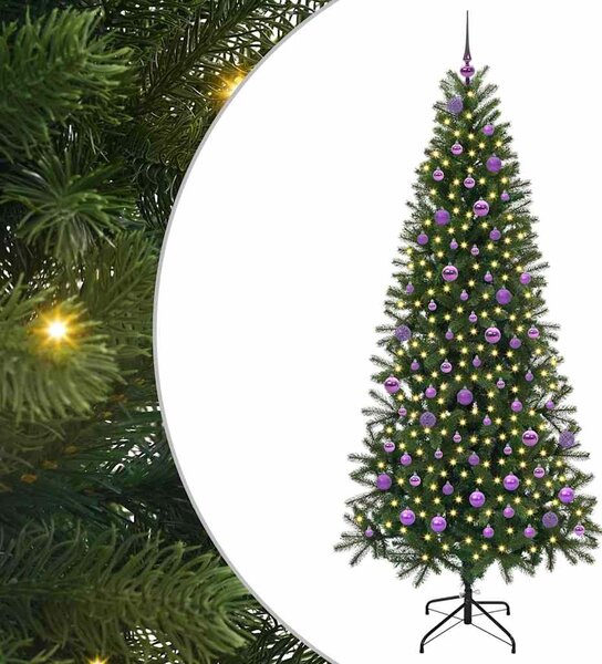 Umělý vánoční stromeček Zelená 210 cm PE a PVC 3397373