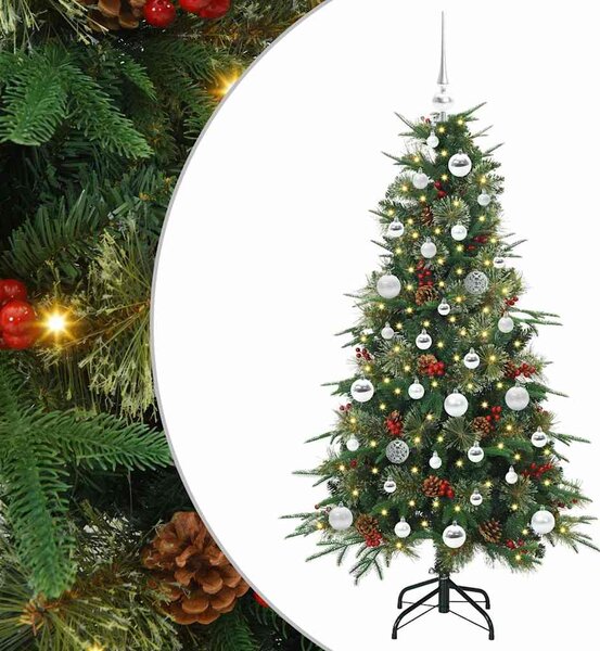 Umělý Skládací Vánoční Strom s stojanem Zelená 150 cm PE a PVC 3397411