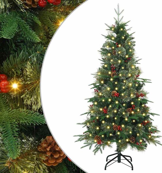 Umělý Skládací Vánoční Strom s stojanem Zelená 150 cm PE a PVC 3397402