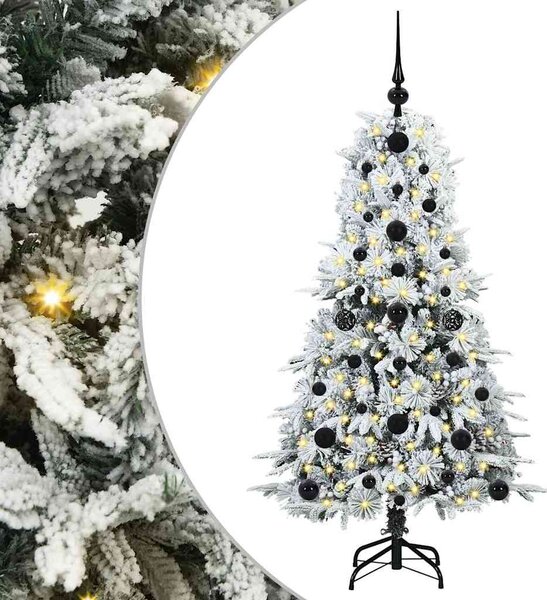 Umělý Skládací Vánoční Strom s stojanem Bílá 120 cm PE a PVC 3397459