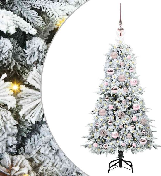 Umělý Skládací Vánoční Strom s stojanem Bílá 120 cm PE a PVC 3397460