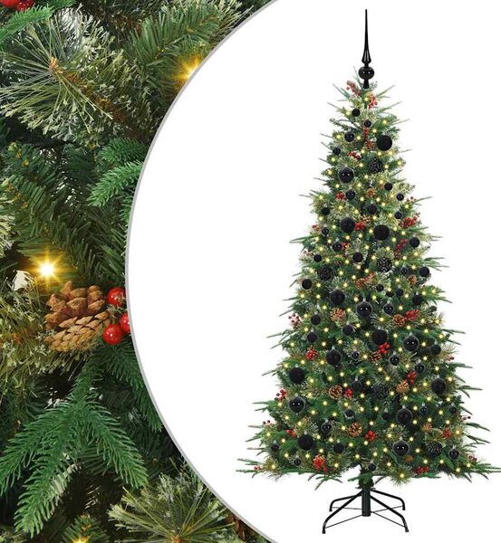 Umělý Skládací Vánoční Strom s stojanem Zelená 180 cm PE a PVC 3397420