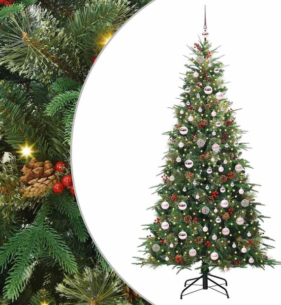 Umělý Skládací Vánoční Strom s stojanem Zelená 210 cm PE a PVC 3397434