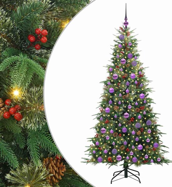 Umělý Skládací Vánoční Strom s stojanem Zelená 180 cm PE a PVC 3397425