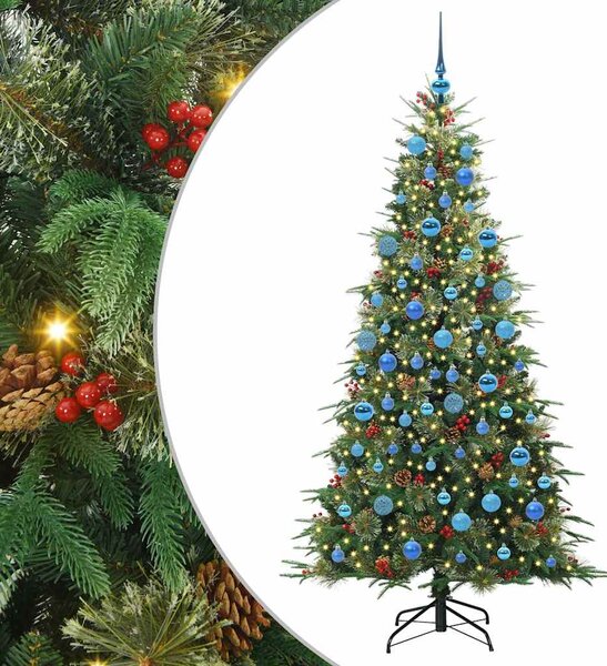 Umělý Skládací Vánoční Strom s stojanem Zelená 180 cm PE a PVC 3397426