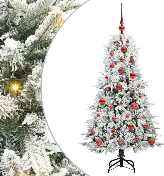 Umělý Skládací Vánoční Strom s stojanem Bílá 120 cm PE a PVC 3397458