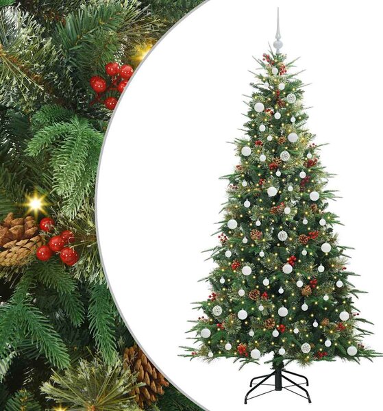 Umělý Skládací Vánoční Strom s stojanem Zelená 210 cm PE a PVC 3397435