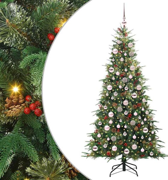 Umělý Skládací Vánoční Strom s stojanem Zelená 180 cm PE a PVC 3397421