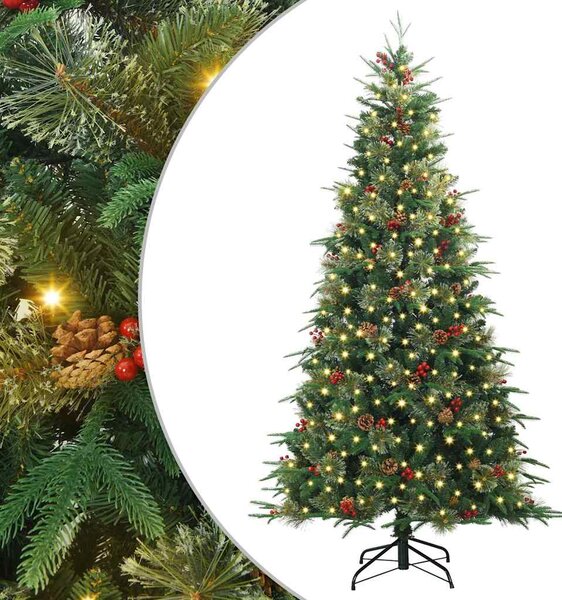Umělý Skládací Vánoční Strom s stojanem Zelená 180 cm PE a PVC 3397415