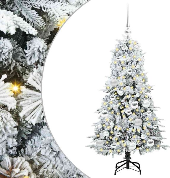 Umělý Skládací Vánoční Strom s stojanem Bílá 120 cm PE a PVC 3397463