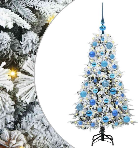 Umělý Skládací Vánoční Strom s stojanem Bílá 120 cm PE a PVC 3397465