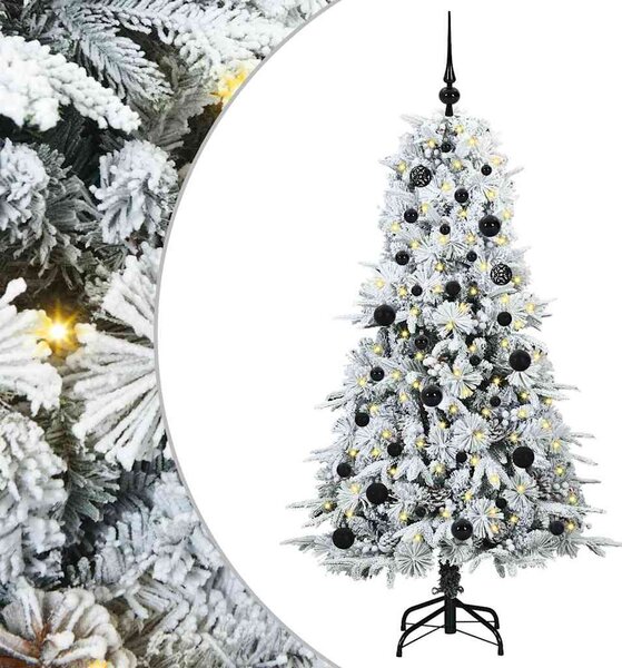 Umělý Skládací Vánoční Strom s stojanem Bílá 150 cm PE a PVC 3397472