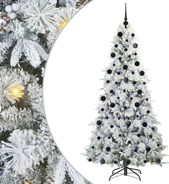 Umělý Skládací Vánoční Strom s stojanem Bílá 210 cm PE a PVC 3397498