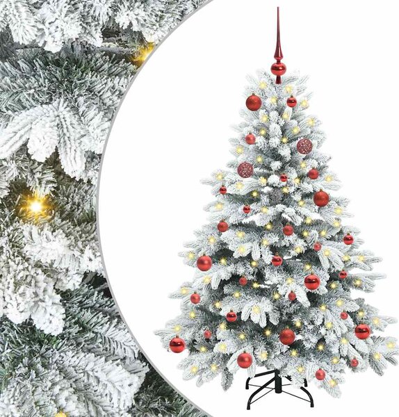 Umělý vánoční stromeček s 150 LED diodami Bílá 150 cm PE a PVC 3397601