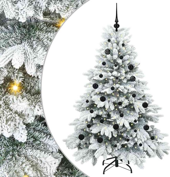 Umělý vánoční stromeček s 150 LED diodami Bílá 150 cm PE a PVC 3397602