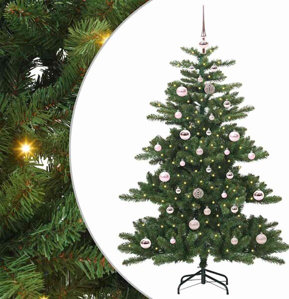 Umělý Skládací Vánoční Strom Zelená 150 cm PVC a ocel 3397655