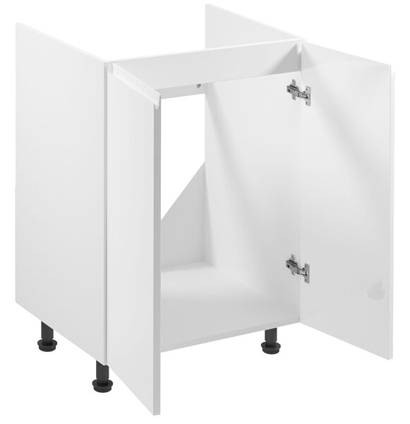 Kuchyňská linka ASPEN b | 450x270 cm | zásuvky METALBOX | SOKL v CENĚ | bílá lesk