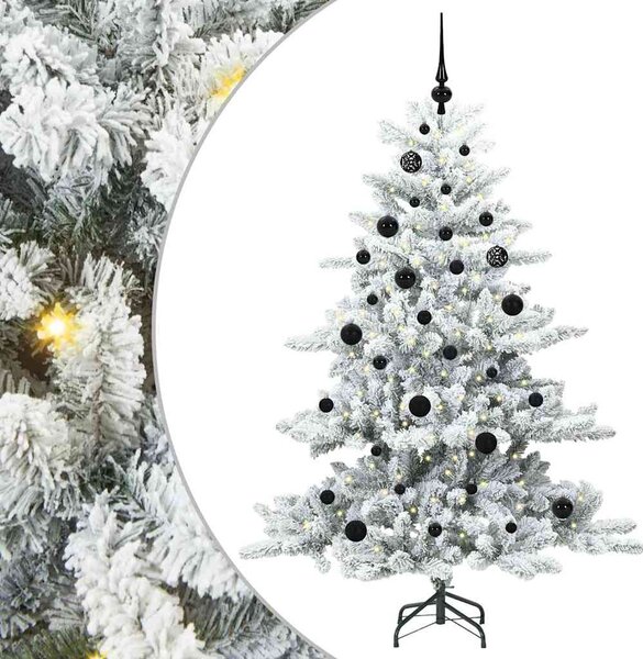Umělý Skládací Vánoční Strom s stojanem Bílá 150 cm PVC a ocel 3397706